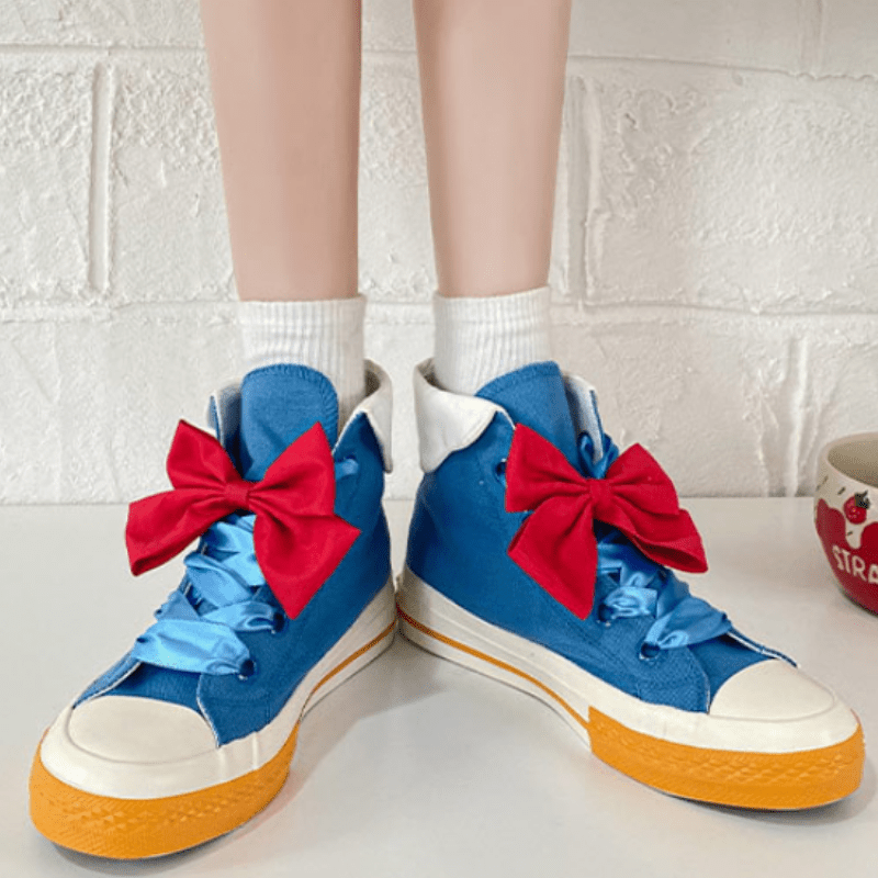 Cute Bow Tie Canvas Shoes