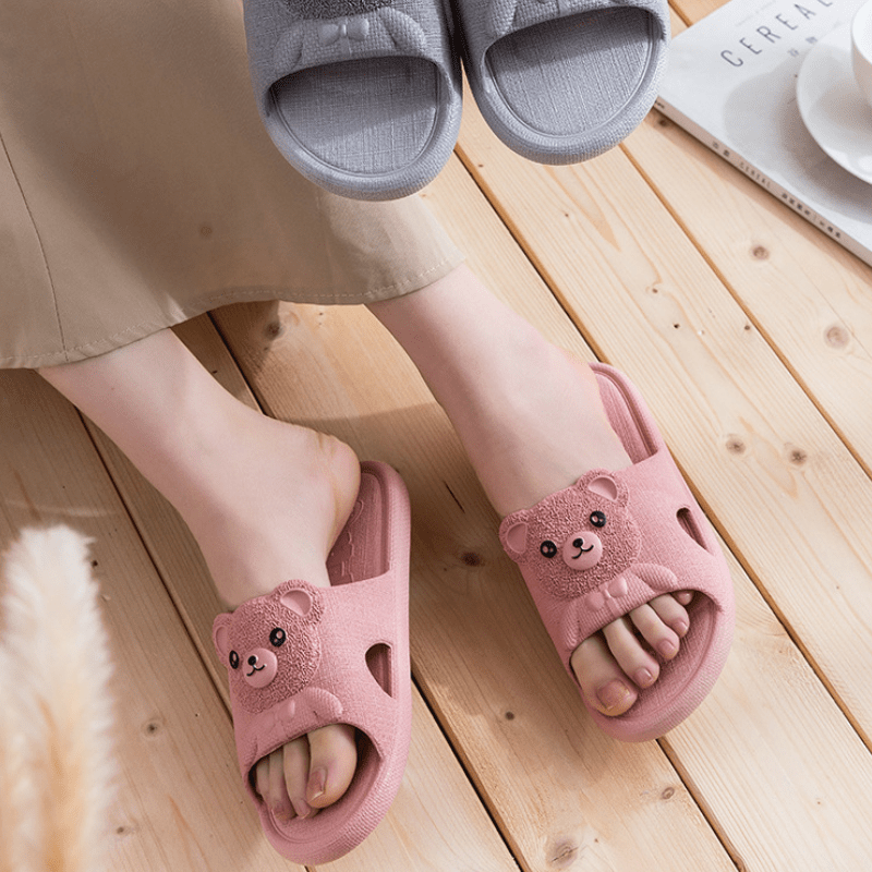 S1 Bear Logo Slippers