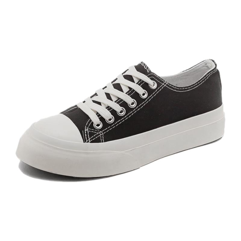 Plain Thick Sole Canvas Shoes