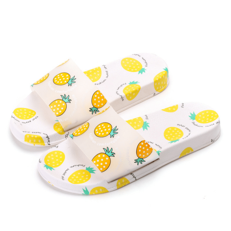 S1 Fruits Print Slippers