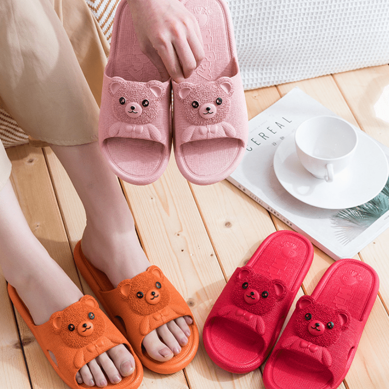 S1 Bear Logo Slippers