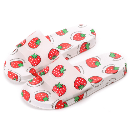 S1 Fruits Print Slippers