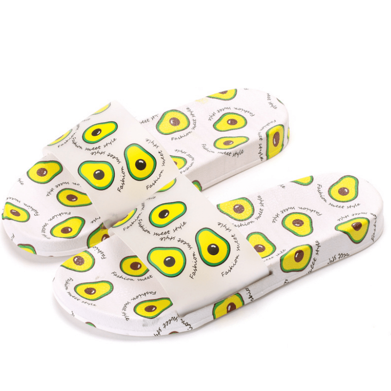 S1 Fruits Print Slippers