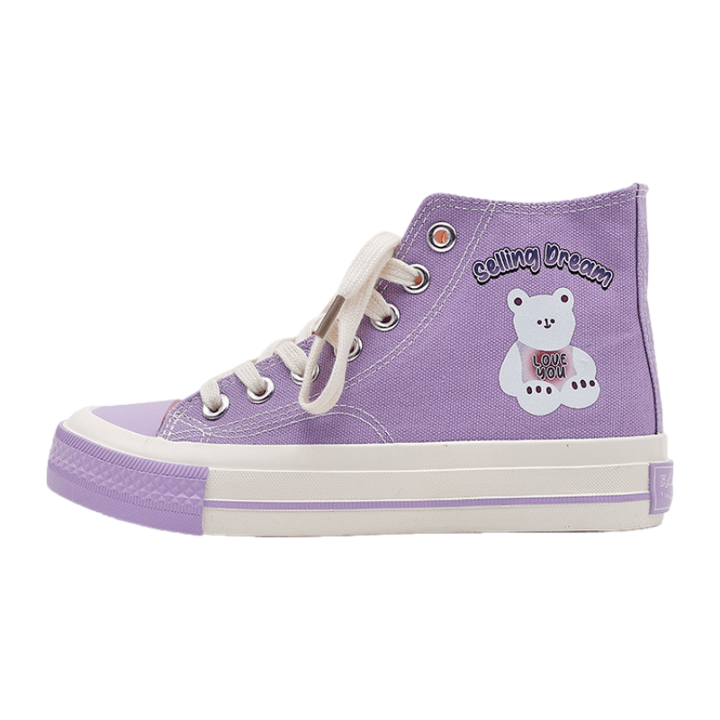 Cute Little Bear Canvas Shoes