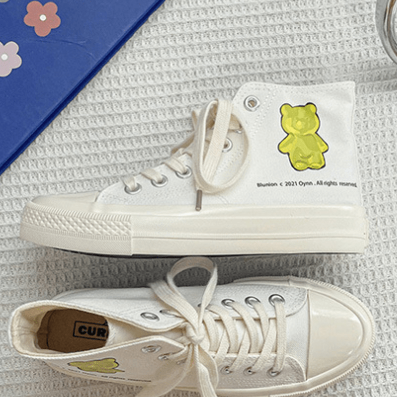 Bear Fondant Canvas Shoes