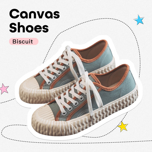 Canvas Biscuit Shoes