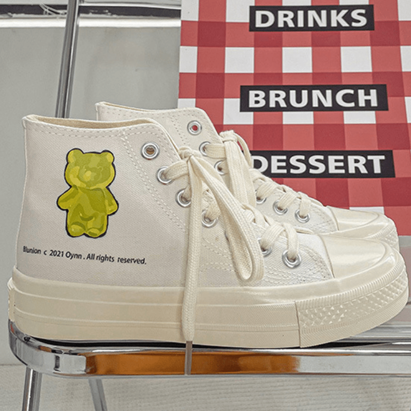 Bear Fondant Canvas Shoes