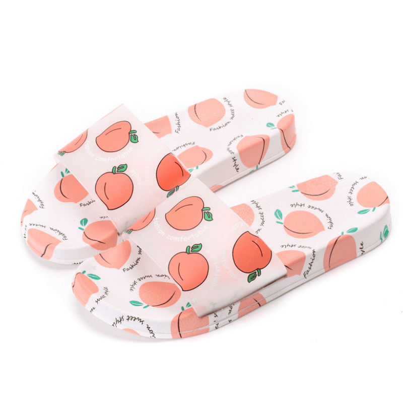 S1 Fruits Print Slippers