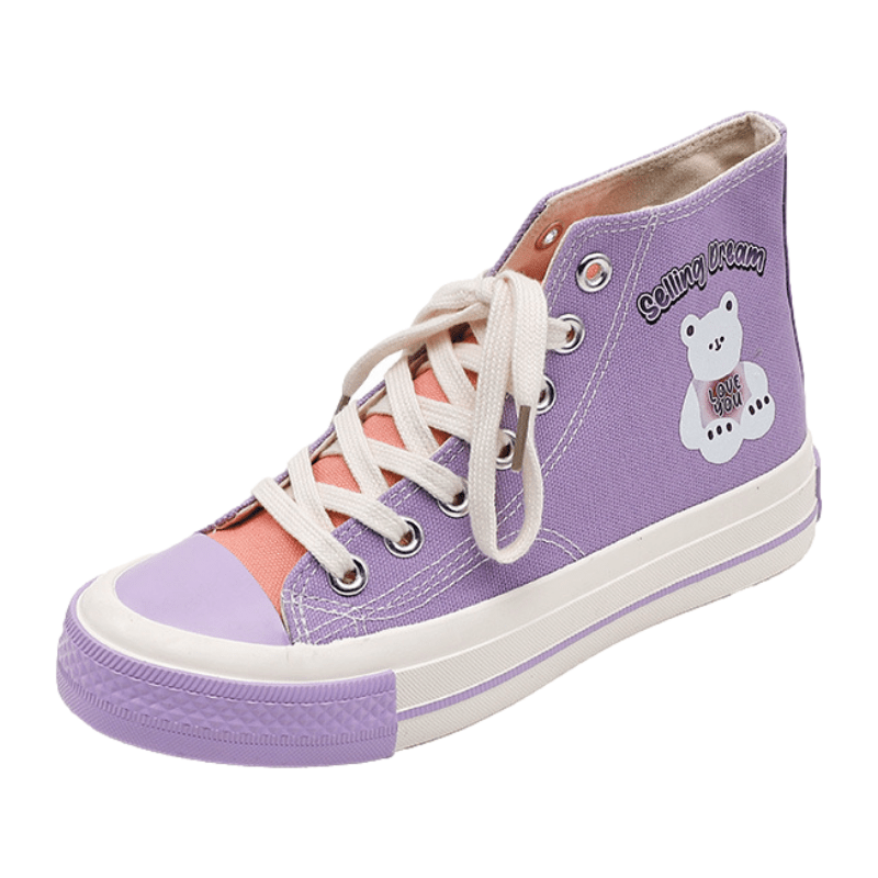 Cute Little Bear Canvas Shoes