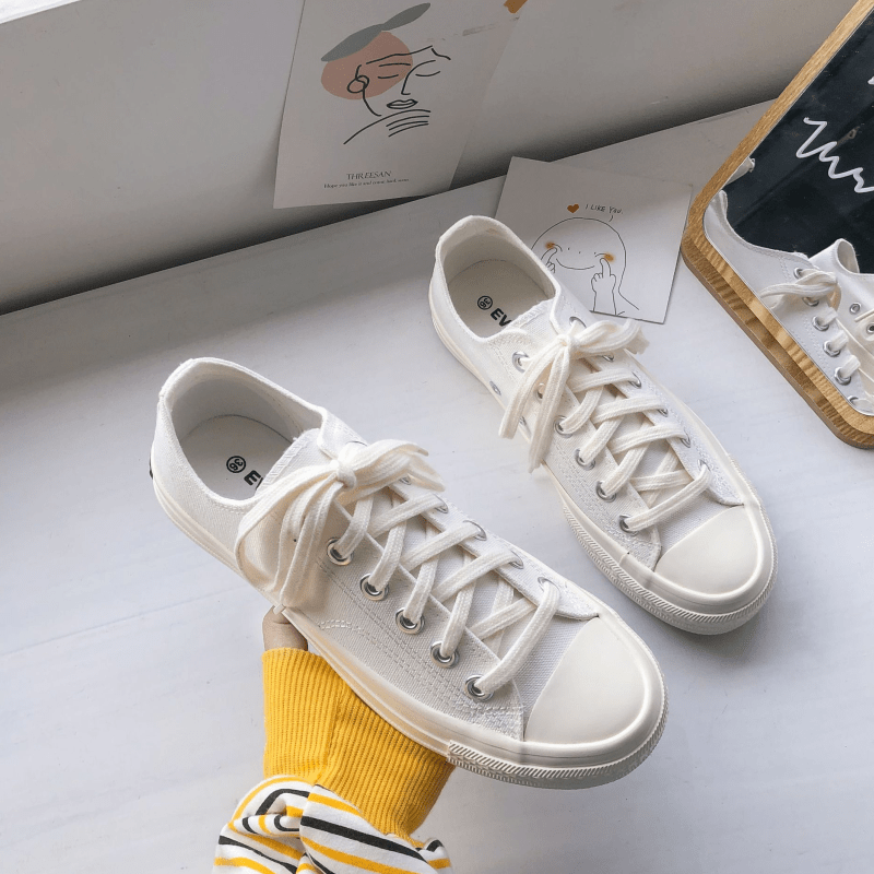 Plain Casual Canvas Shoes