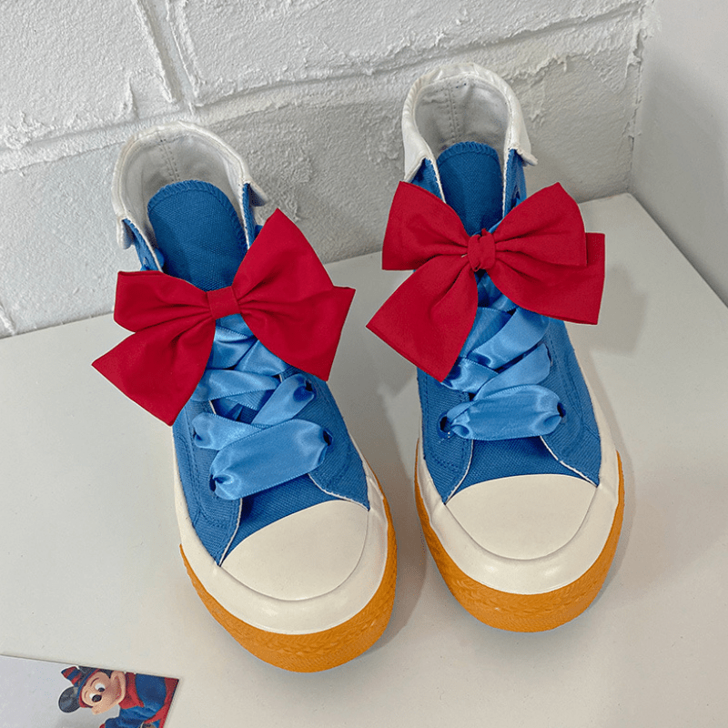 Cute Bow Tie Canvas Shoes