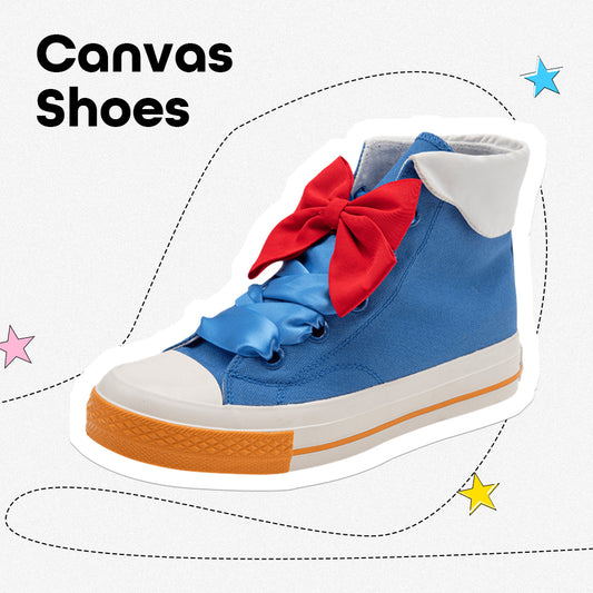 Cute Bow Tie Canvas Shoes