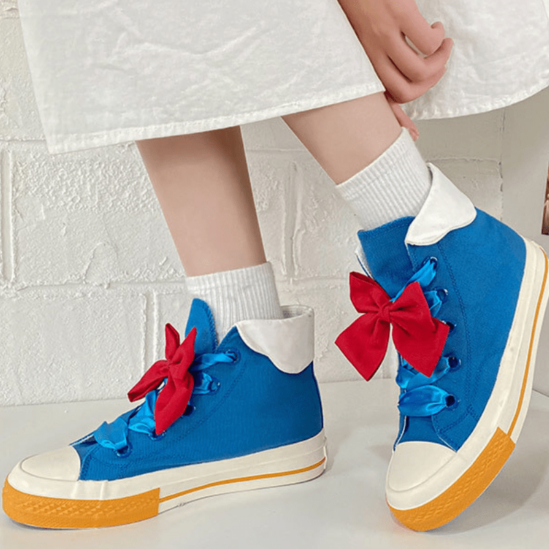 Cute Bow Tie Canvas Shoes