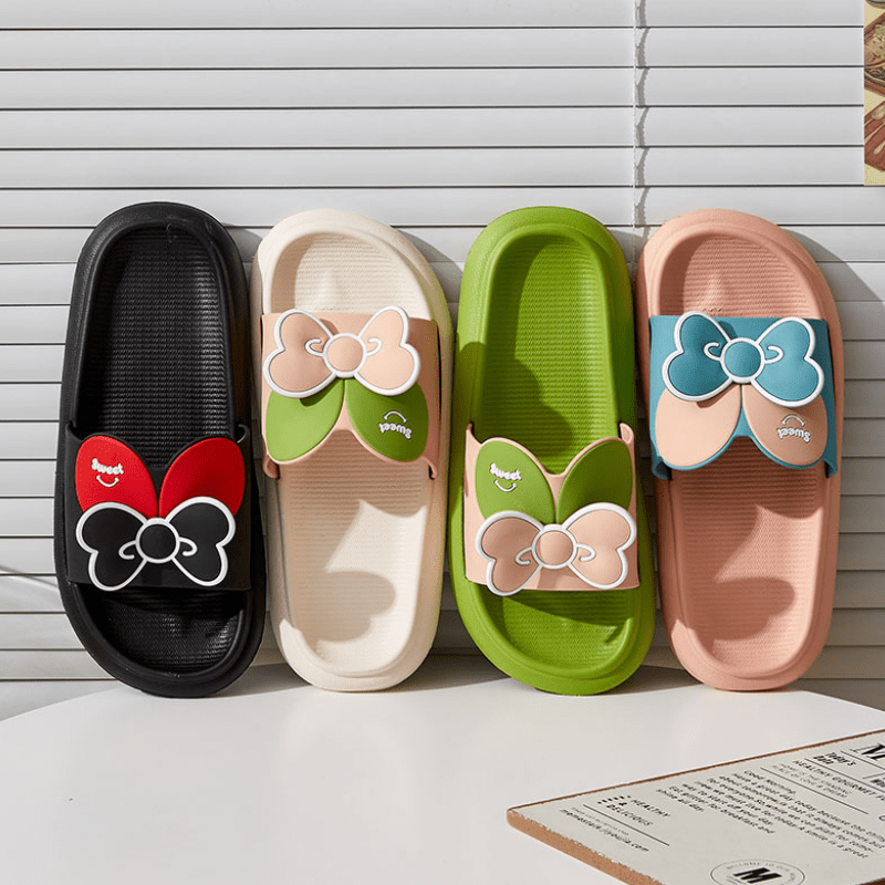 S1 Bow Tie Patch Slippers