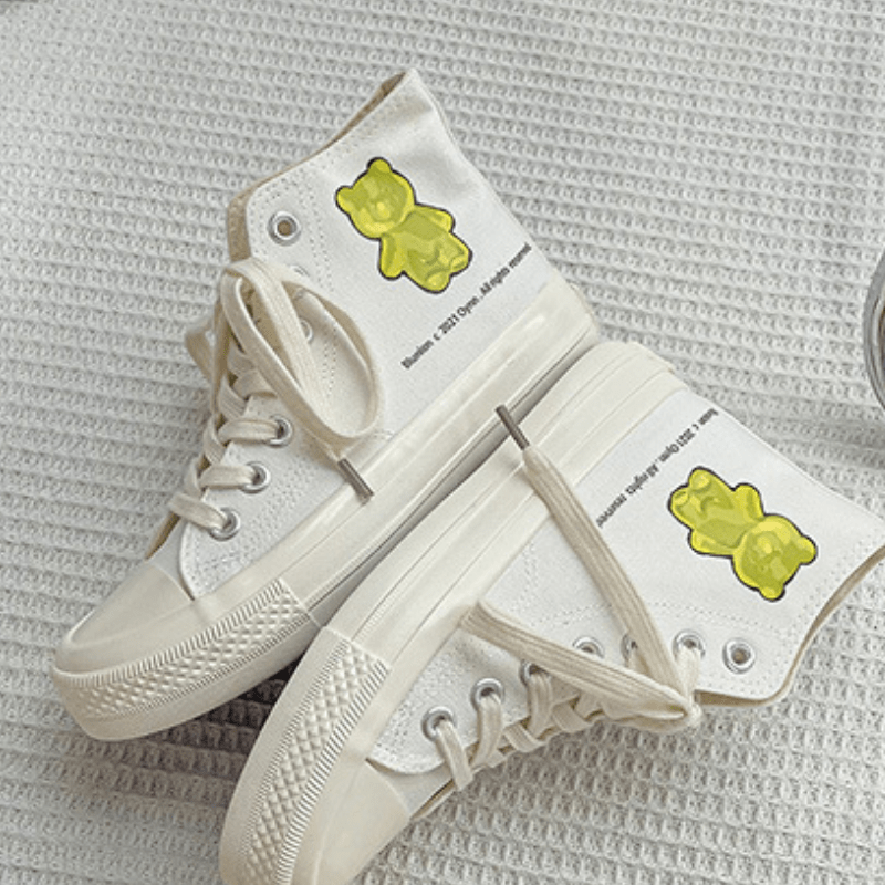 Bear Fondant Canvas Shoes